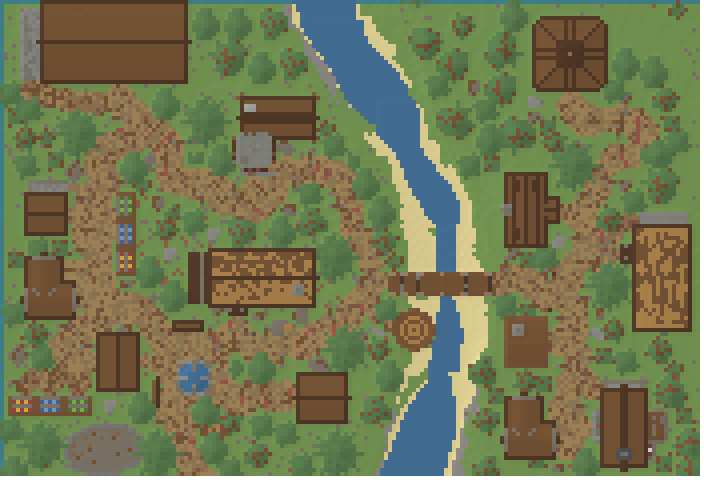 Top-down view of the Enthusia market